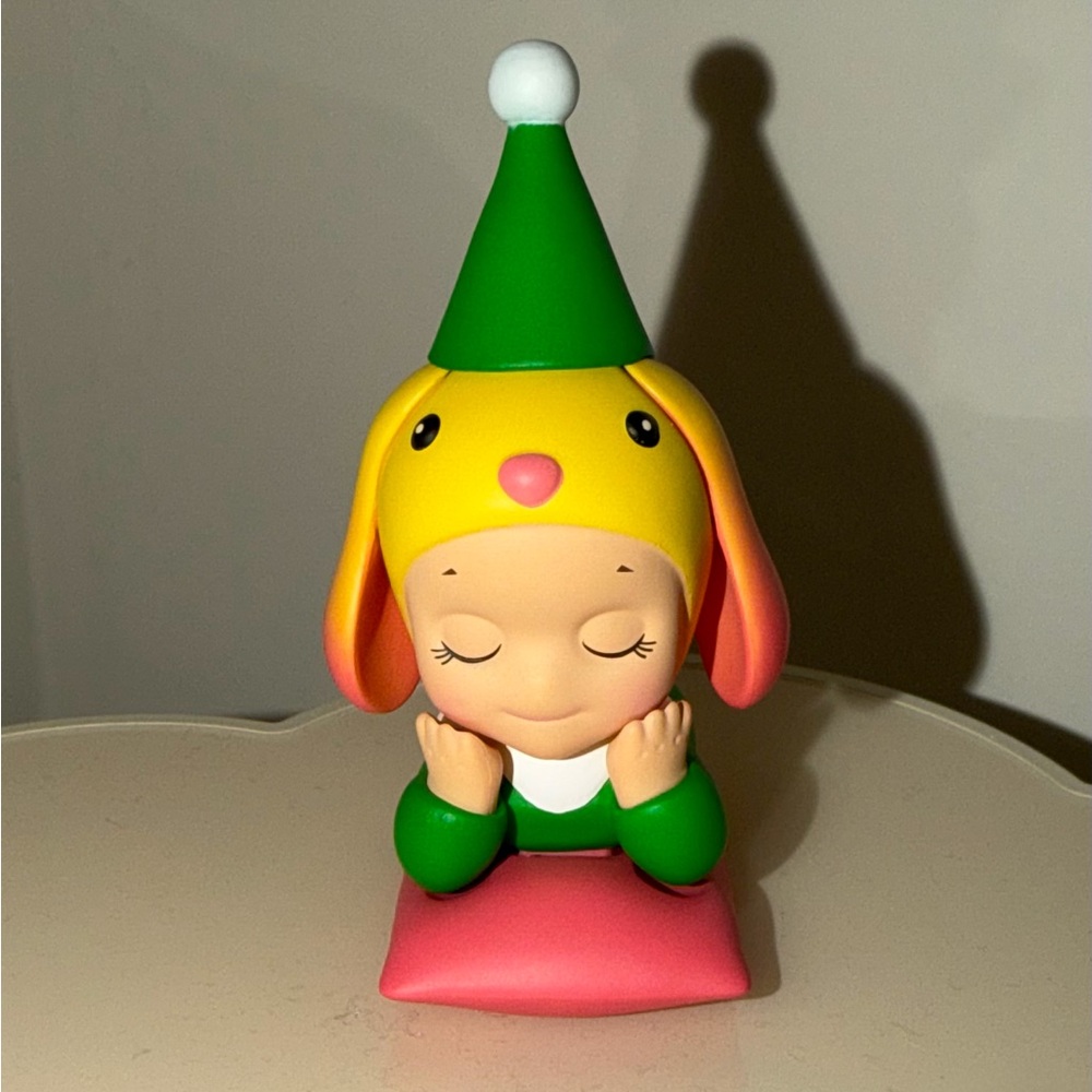 Authentic Sonny Angel Santa's Little Helper Series Lop Ear Rabbit Figure (opened